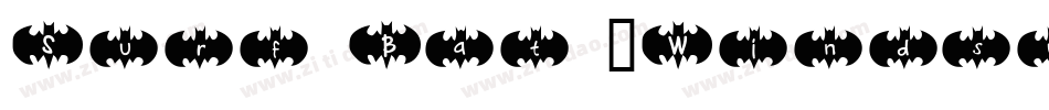 Surf Bat (Windsurfing Dingbats)字体转换